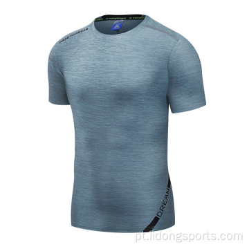 Esporte executando camiseta seca rápida para homens